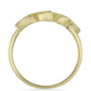 Anillo de Plata Bañada en Oro con Zafiro Arco Iris Rosebery