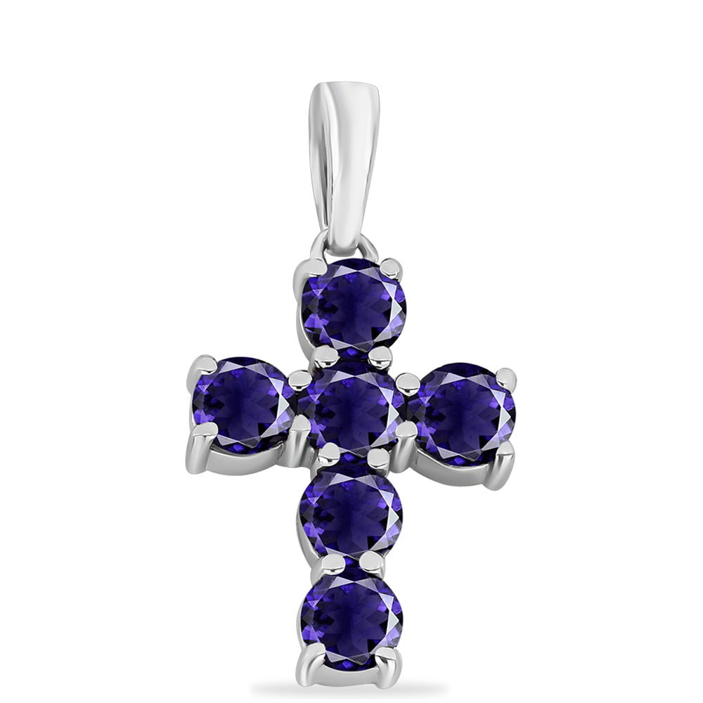 Cruz Colgante de Plata con Lolita 1 