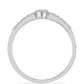 Anillo de Plata con Ópalo Hialita y Topacio Blanco