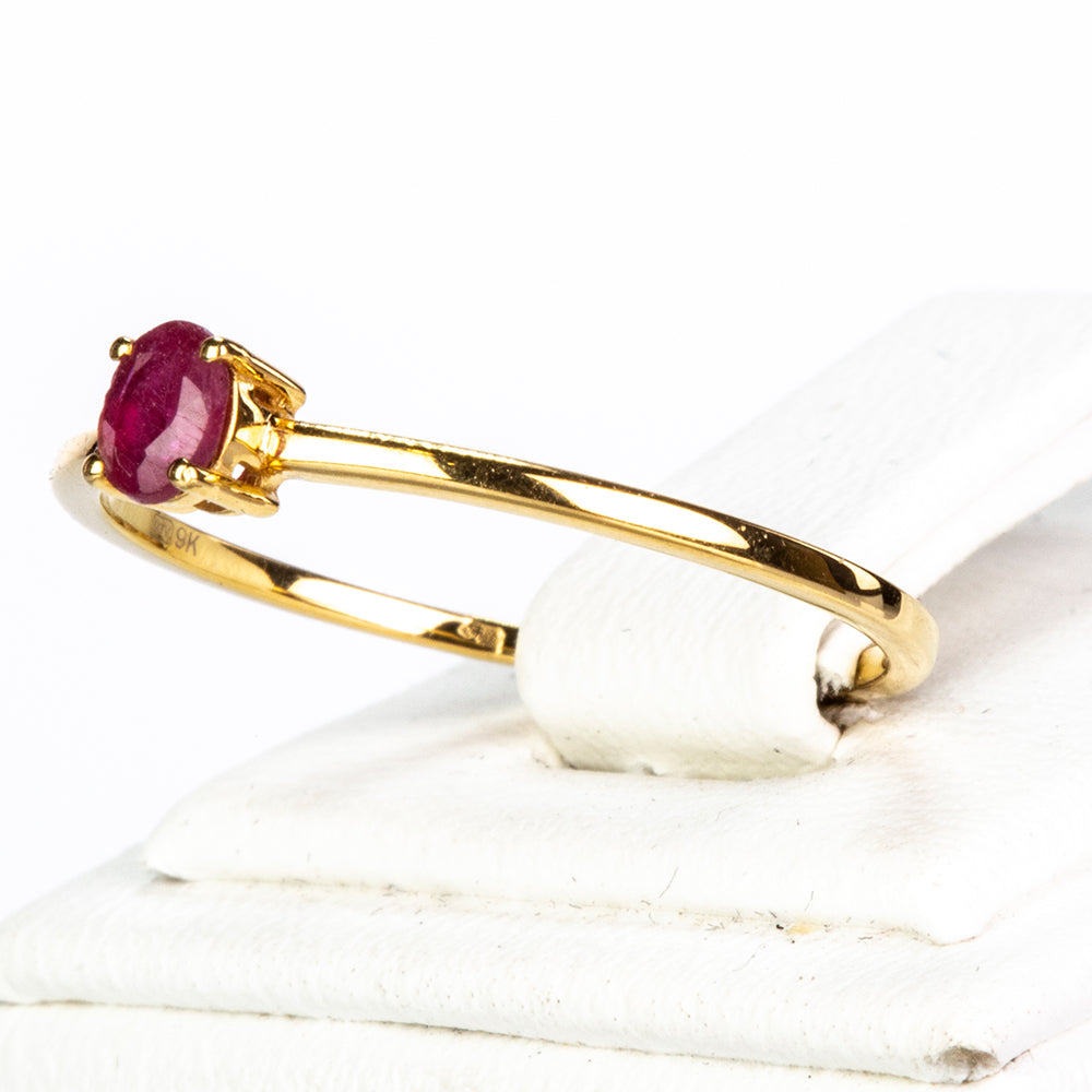 Anillo de Oro 9K con Rubí de Madagascar 5 