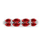 Anillo de Plata con Ágata Roja y Topacio Blanco