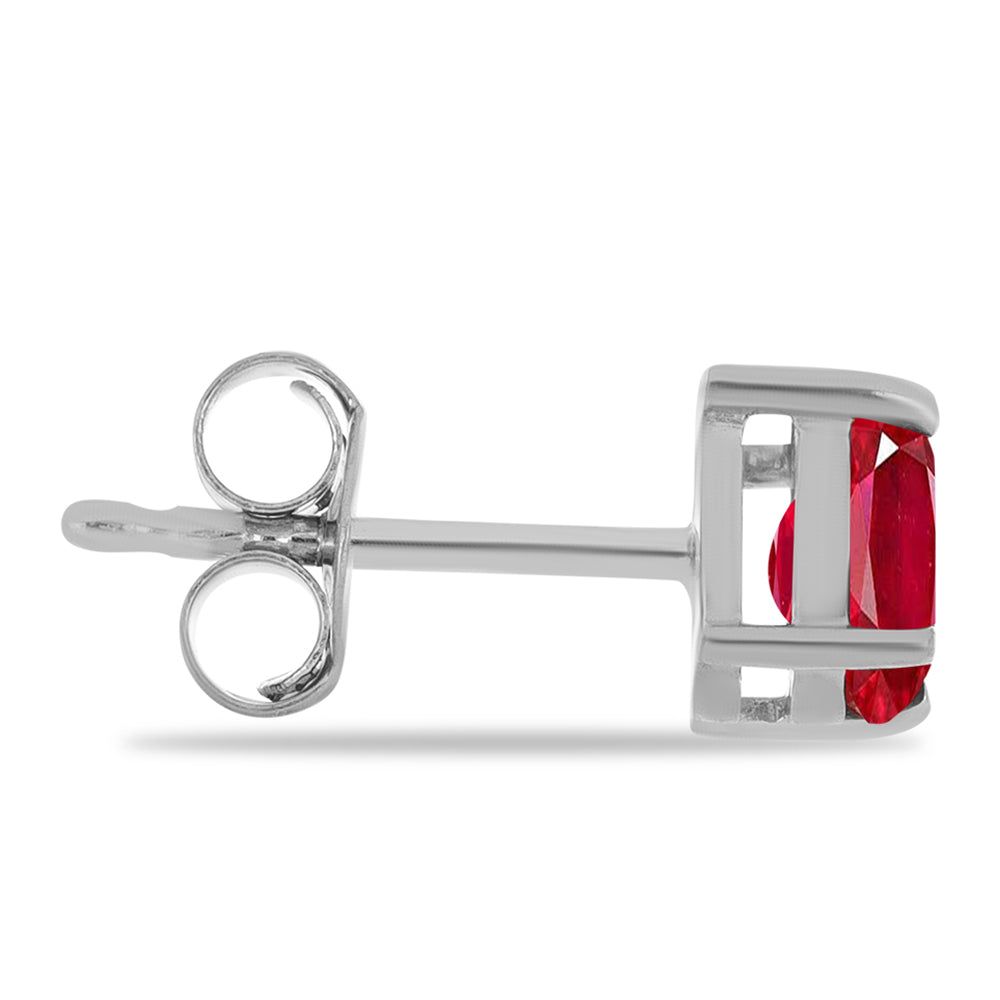 Pendientes de Plata con Ágata Roja 2 