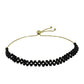 Pulsera de Plata Bañada en Oro con Espinela Negra