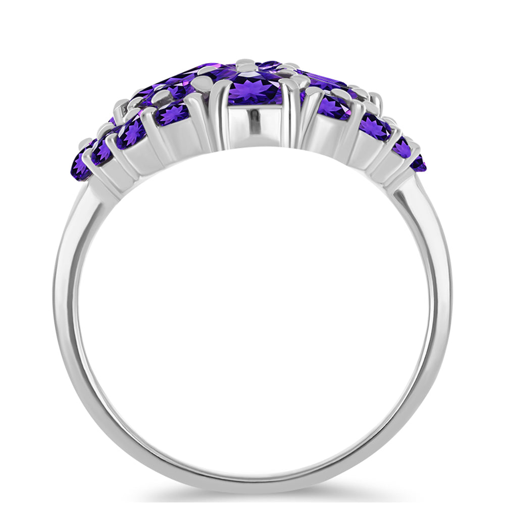 Anillo de Plata con Amatista de Marruecos