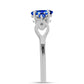 Anillo de Plata con Zafiro Azul Australiano