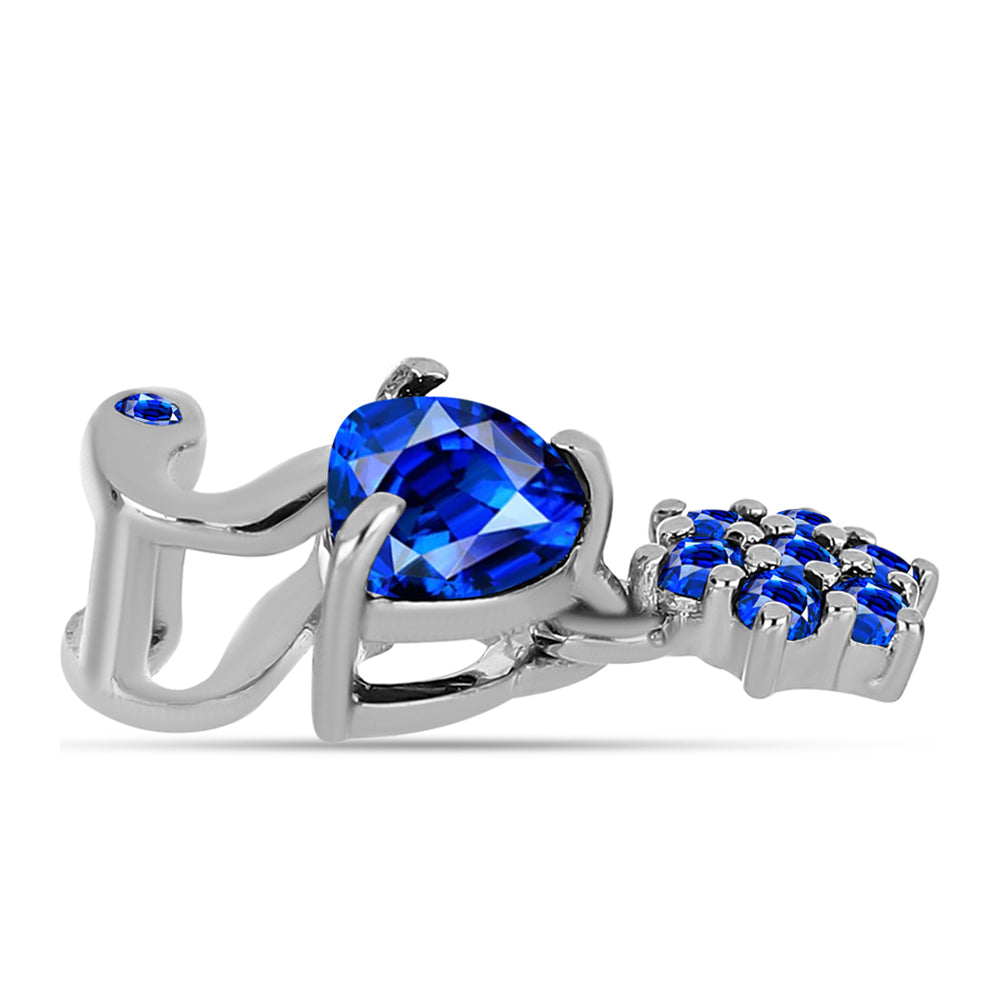 Colgante de Plata con Zafiro Azul Australiano 2 
