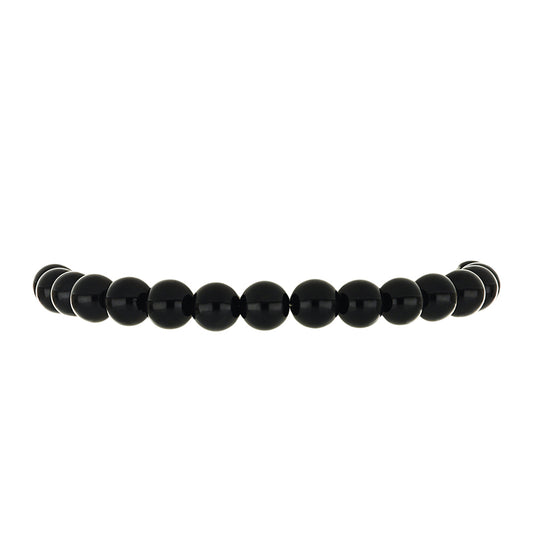 Pulsera de Plata Bañada en Oro con Espinela Negra