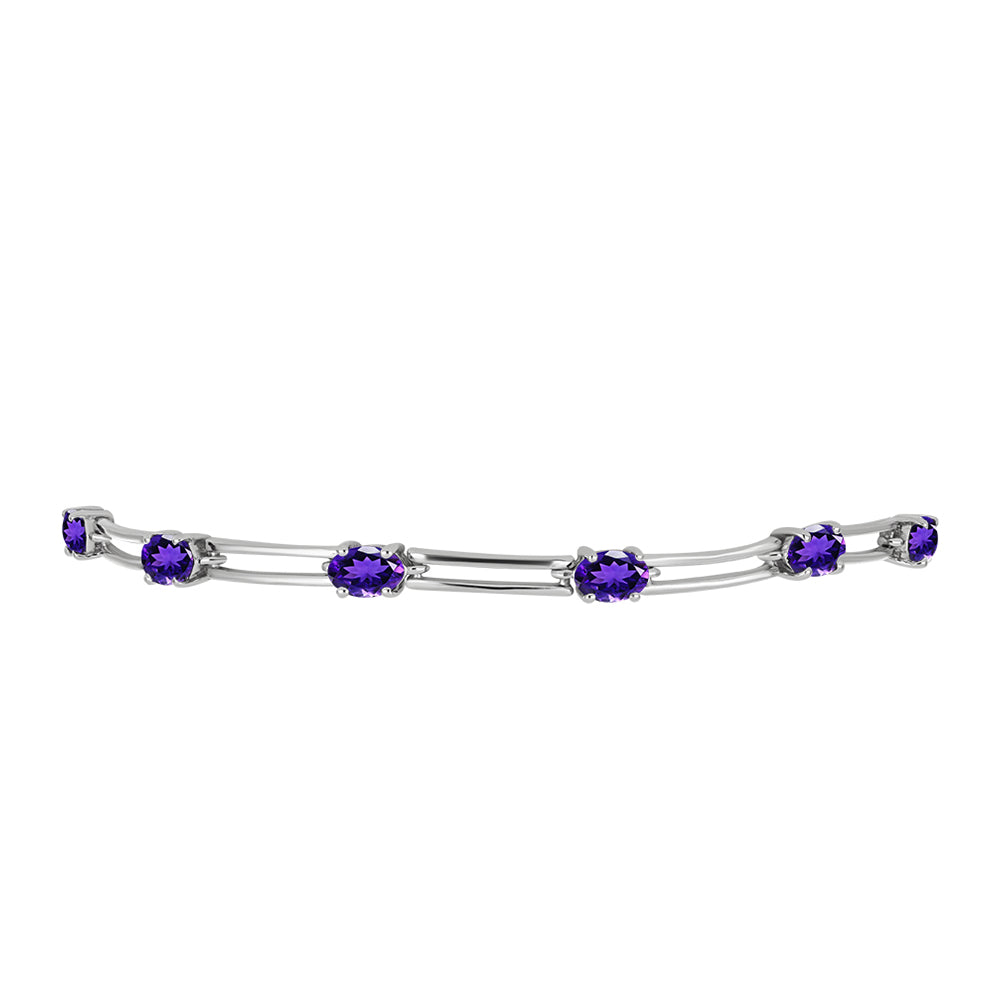 Pulsera de Plata con Amatista de Marruecos 2 