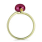 Anillo de Plata Bañada en Oro con Perla Púrpura de Agua dulce y Citrino de los Montes Urales