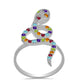 Anillo de Plata con Amatista de Marruecos y Citrino de los Montes Urales