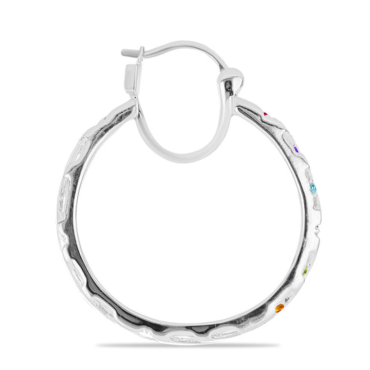 Pendientes de Plata con Amatista de Marruecos y Peridoto de Changbai