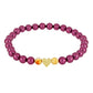 Conjunto de Plata Bañada en Oro con Perla Púrpura de Agua dulce y Citrino de los Montes Urales ( Pulsera )