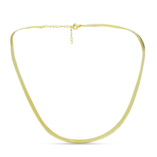 Cadena de Plata Bañada en Oro ( Collar )