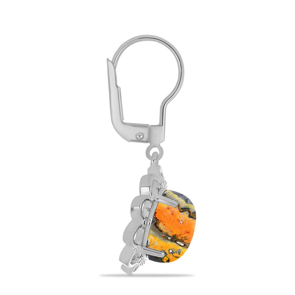 Pendientes de Plata con Jasper de Bumble Bee 2 