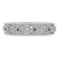 Anillo de Plata con Moisanita azul real certificado y cultivado en laboratorio