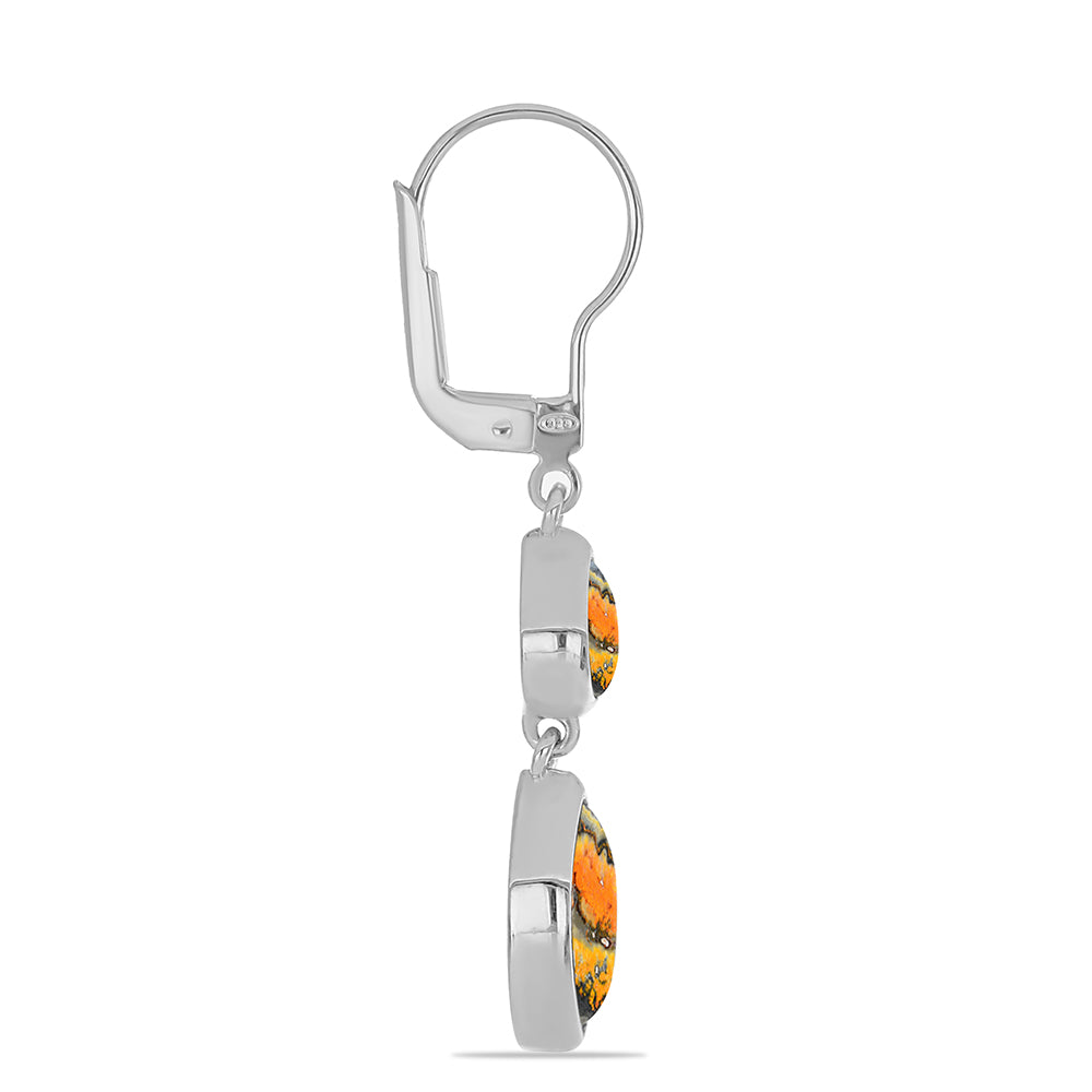 Pendientes de Plata con Jasper de Bumble Bee 2 