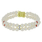 Pulsera de Plata Bañada en Oro con Perla de Agua Dulce y Rubí de Madagascar