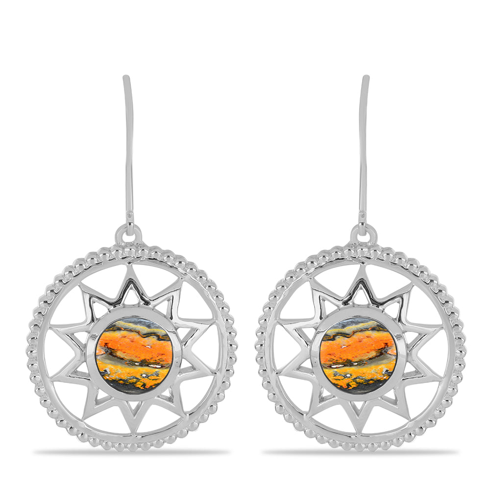 Pendientes de Plata con Jasper de Bumble Bee 1 