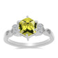 Anillo de Plata con Topacio Limón y Topacio Blanco
