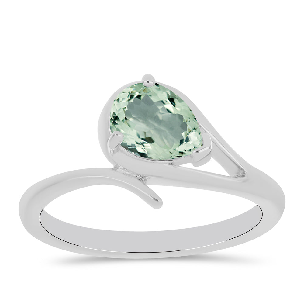 Anillo de Plata con Amatista Verde 3 