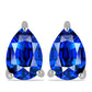 Pendientes de Plata con Zafiro Azul Australiano