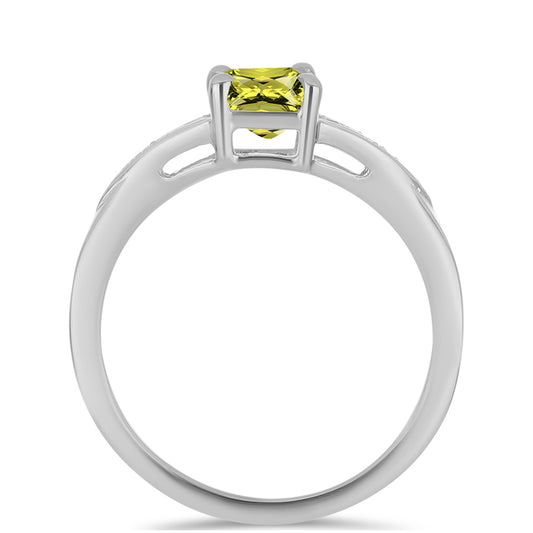 Anillo de Plata con Topacio Limón y Topacio Blanco