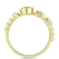 Anillo de Plata Bañada en Oro con Chakra Turmalina