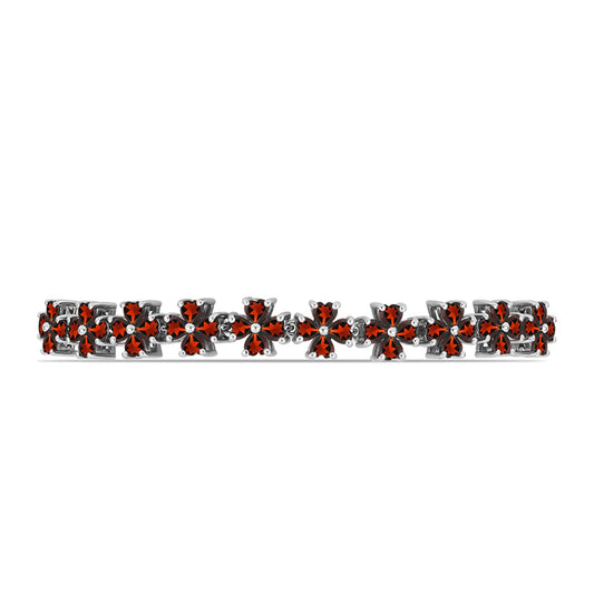 Pulsera de Plata con Granate Barton