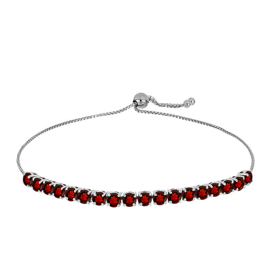 Pulsera de Plata con Granate Barton