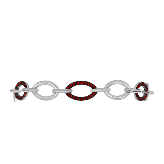 Pulsera de Plata con Granate Barton