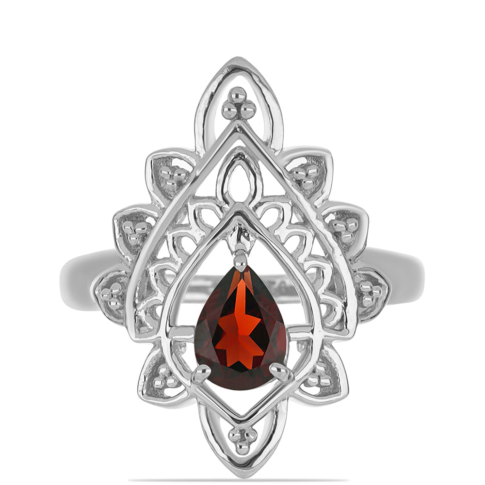 Anillo de Plata con Granate Barton 1 
