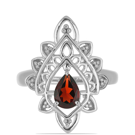 Anillo de Plata con Granate Barton