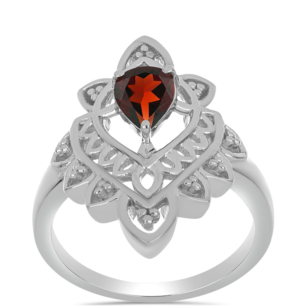 Anillo de Plata con Granate Barton 3 