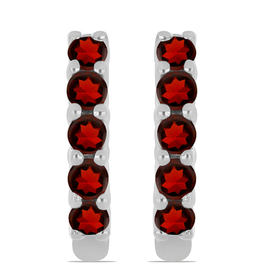 Pendientes de Plata con Granate Barton