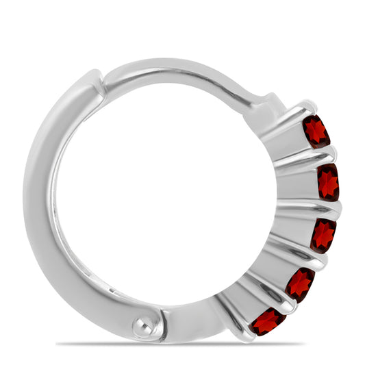 Pendientes de Plata con Granate Barton