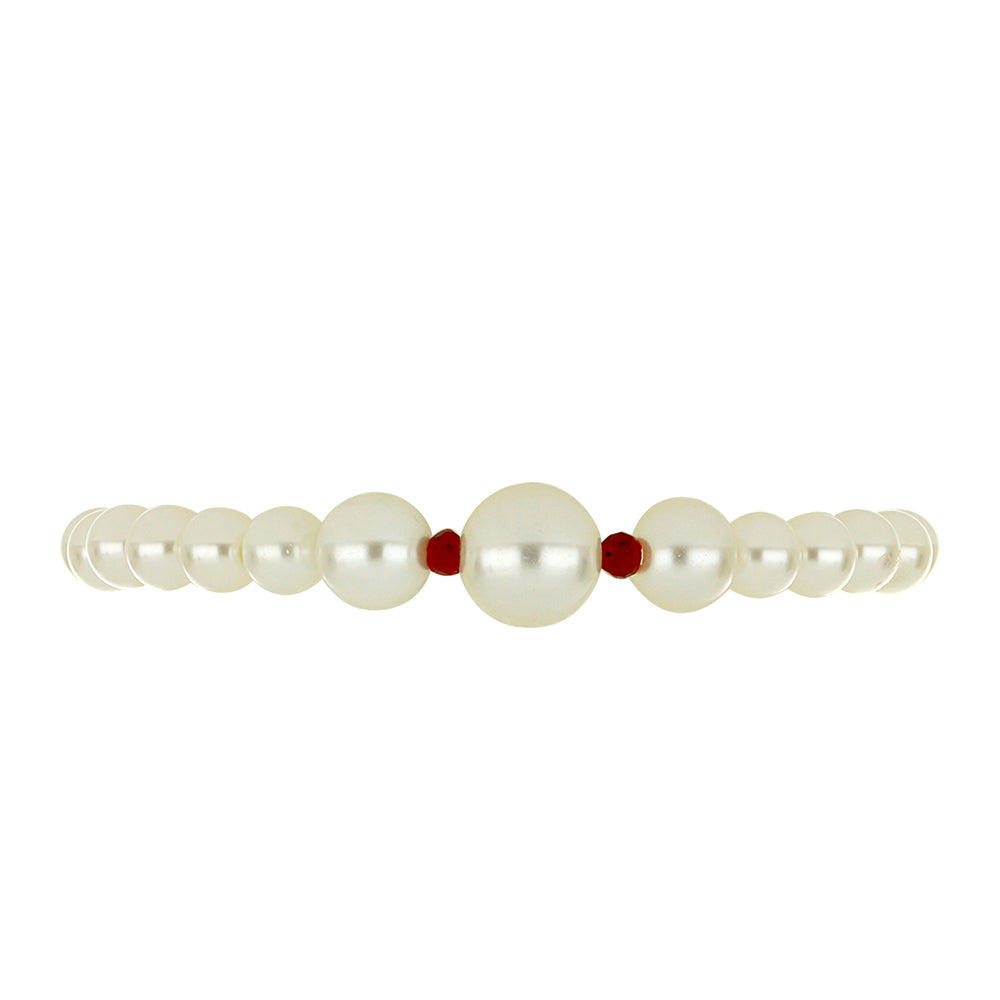 Pulsera Pepita con Perla de Agua Dulce y Rubí de Madagascar 2 