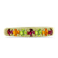Anillo de Plata Bañada en Oro con Chakra Turmalina