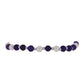 Pulsera de Plata con Jade Púrpura y Perla de Agua Dulce