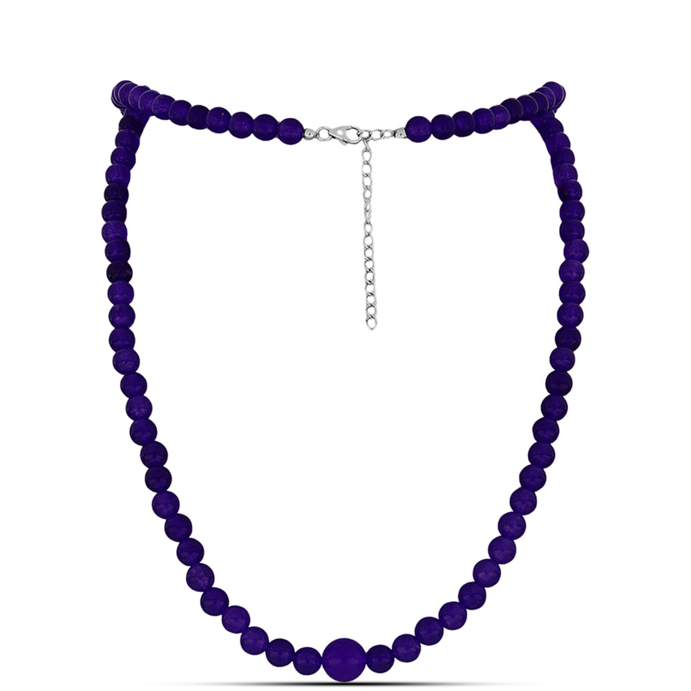 Collar de Plata con Jade Púrpura 1 