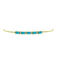 Pulsera de Plata Bañada en Oro con Ópalo Azul Paraiba de Etiopía y Topacio Blanco