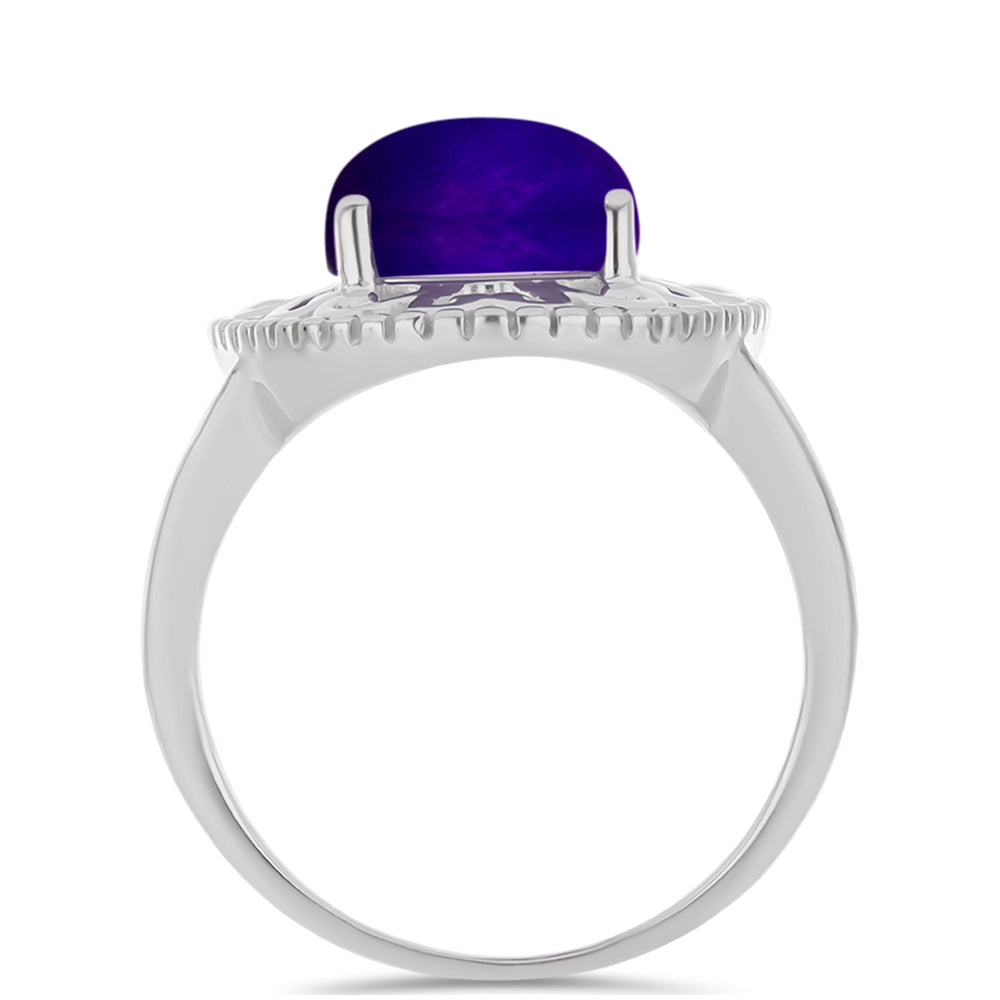 Anillo de Plata con Jade Púrpura 2 