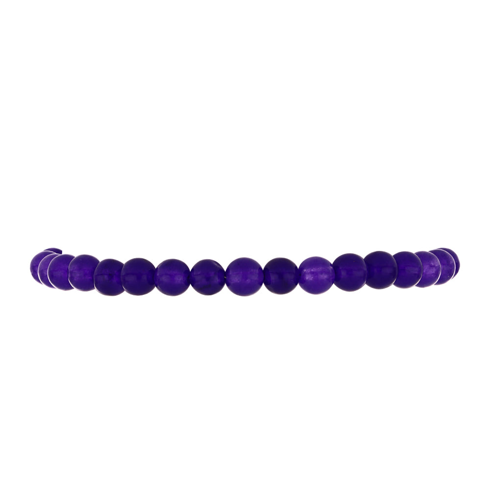 Pulsera de Plata con Jade Púrpura
