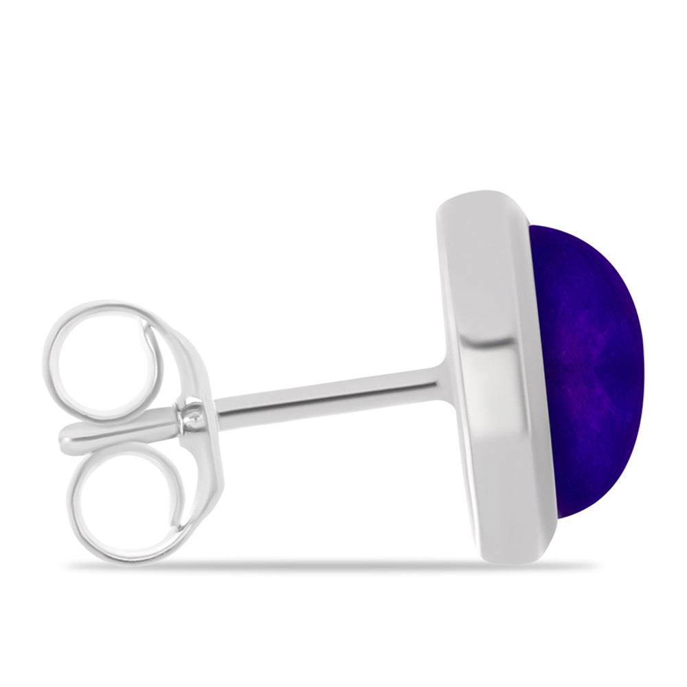 Pendientes de Plata con Jade Púrpura 2 