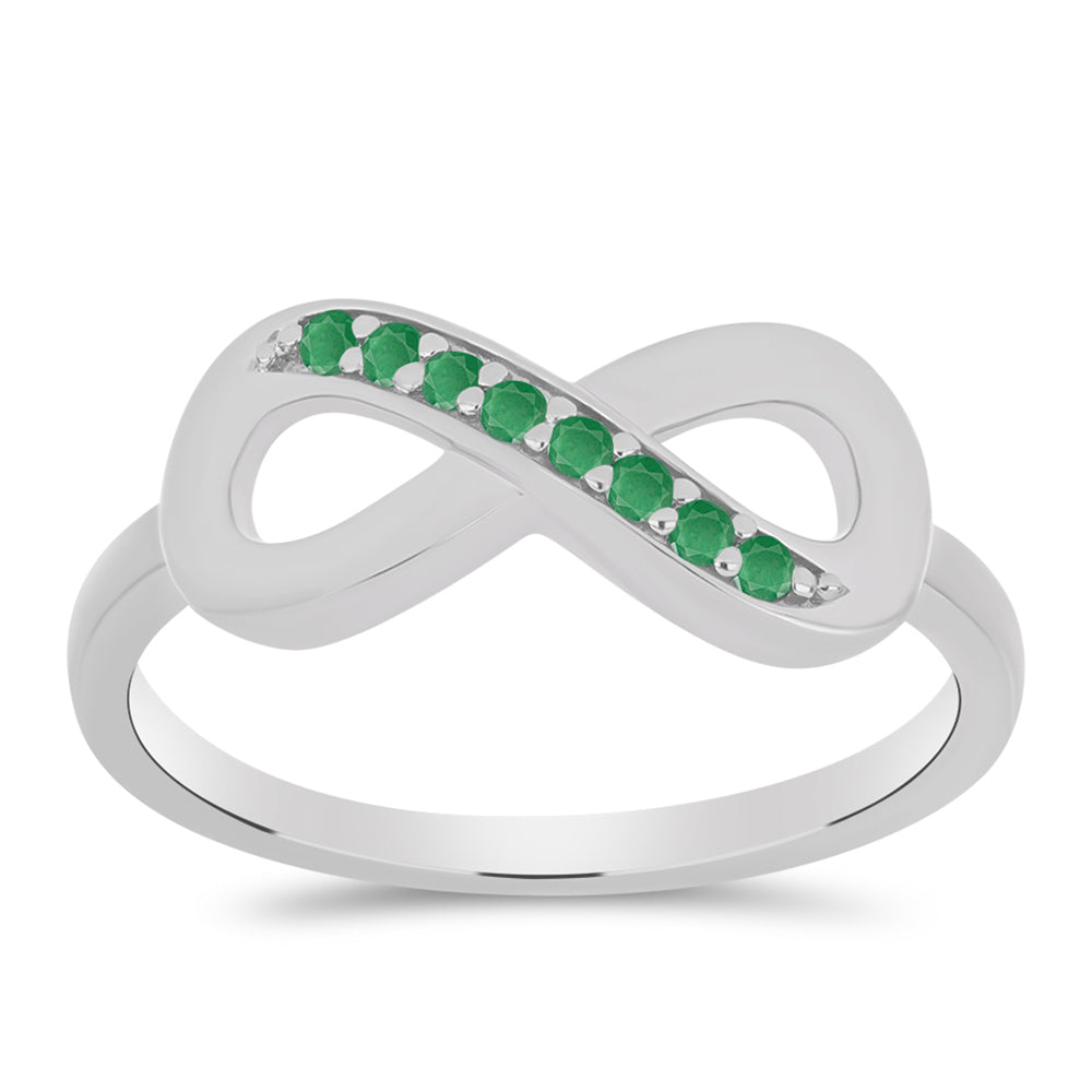 Anillo de Plata con Esmeralda de Brasil 3 