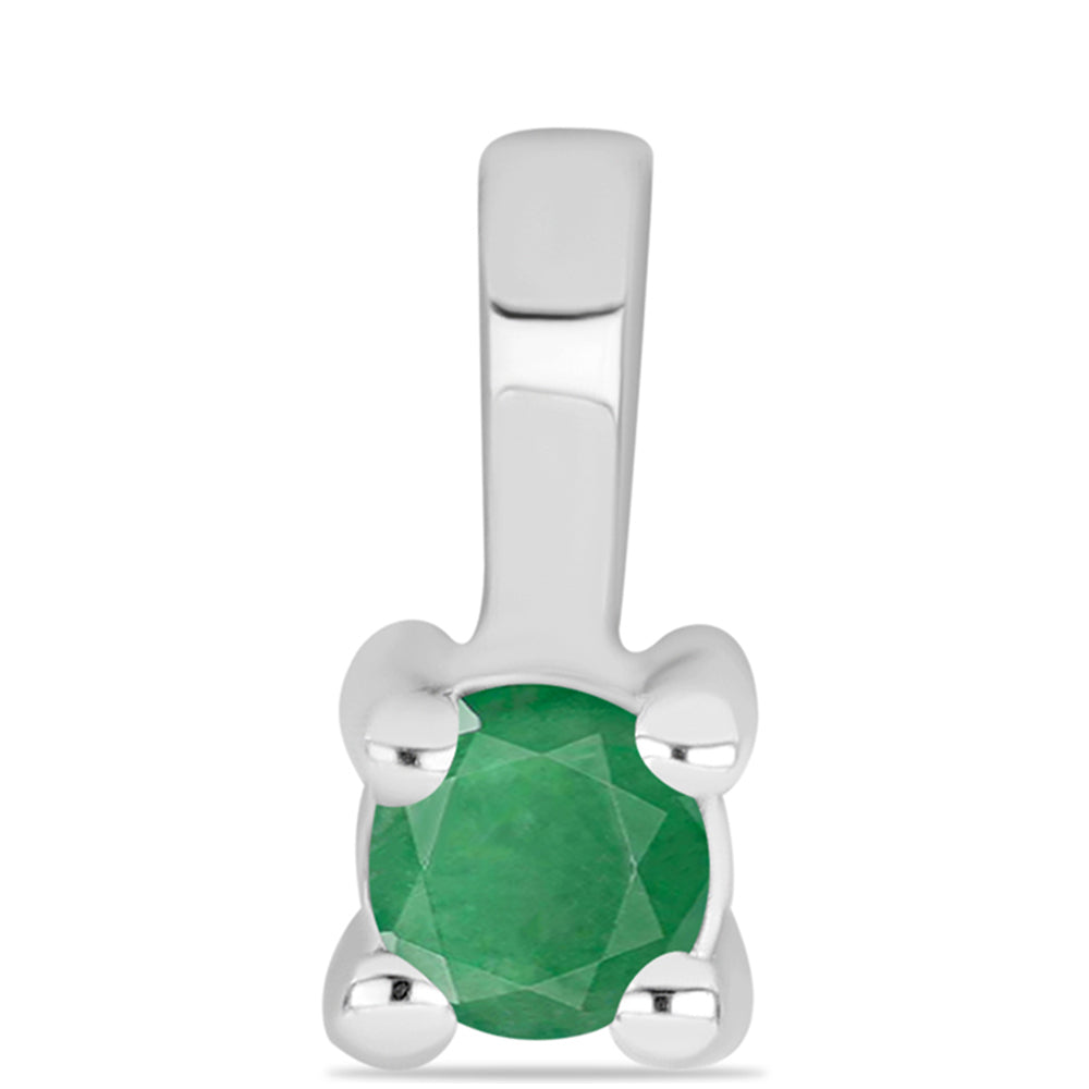 Conjunto de Plata con Esmeralda de Brasil ( Pendientes +Anillo +Colgante ) 3 