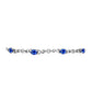 Pulsera de Plata con Zafiro Azul Australiano