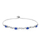 Pulsera de Plata con Zafiro Azul Australiano