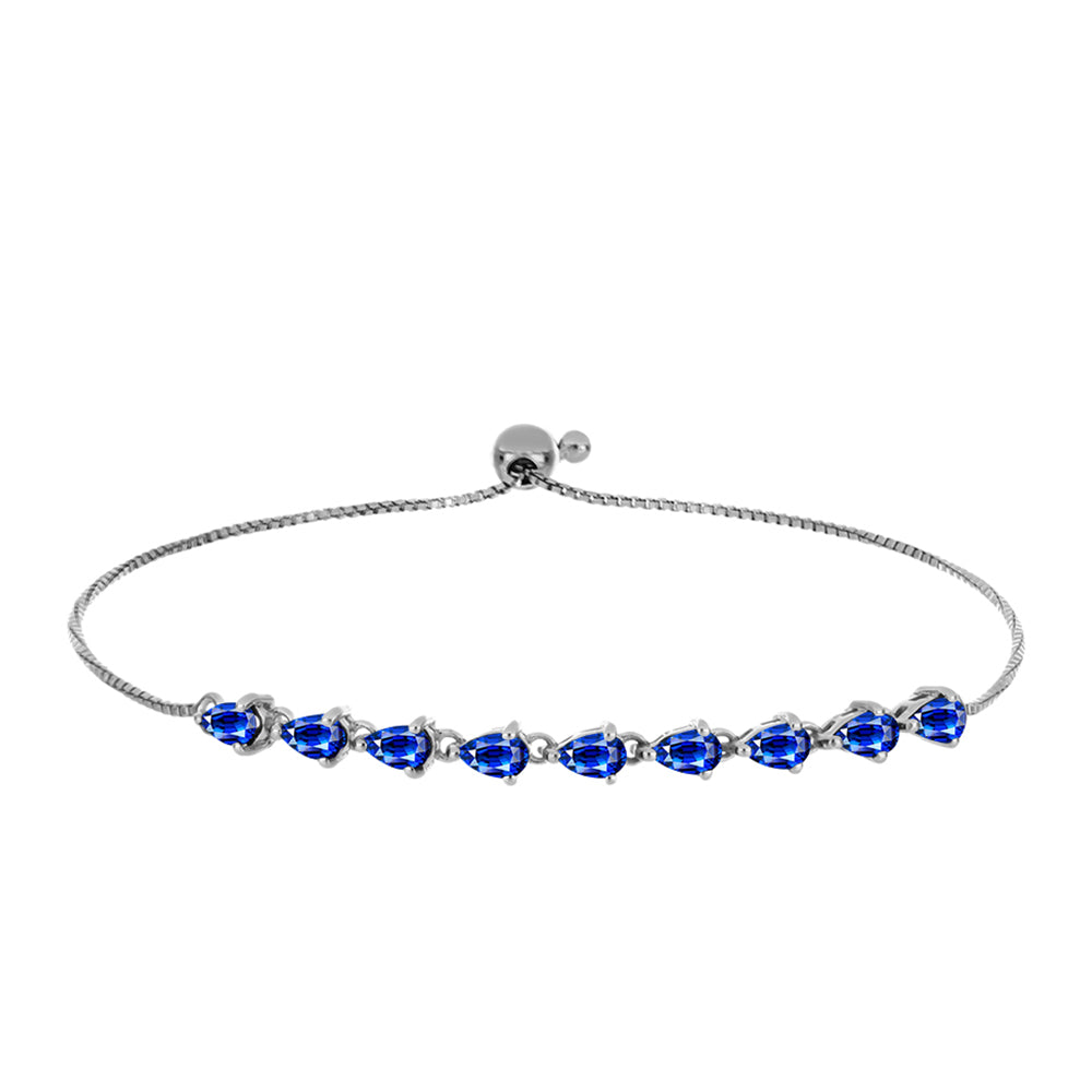 Pulsera de Plata con Zafiro Azul Australiano 1 