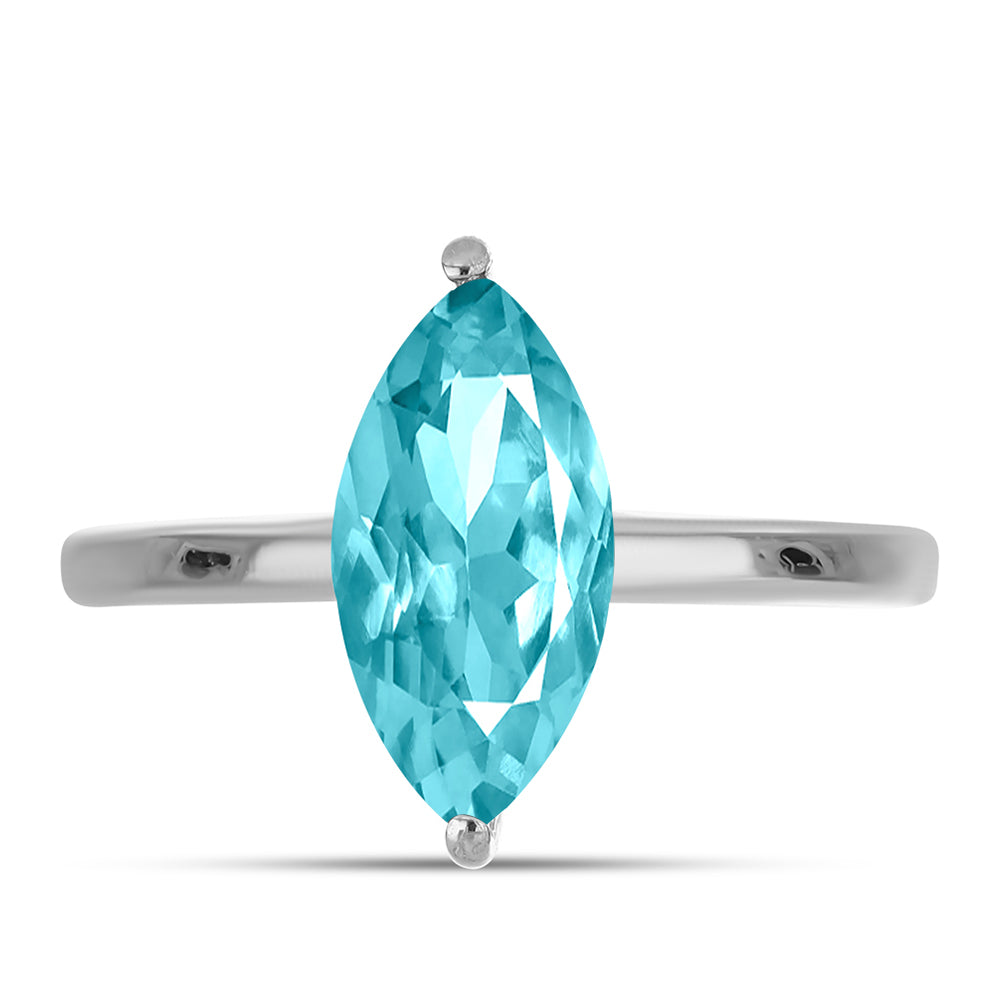 Anillo de Plata con Cuarzo Paraiba 1 