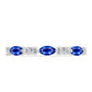 Anillo de Plata con Zafiro Azul Australiano y Topacio Blanco